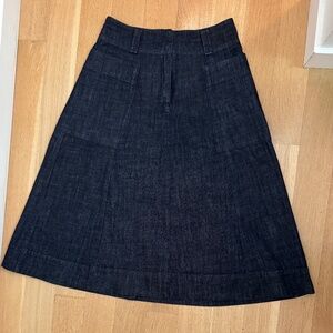 Toast UK A-line Denim Skirt